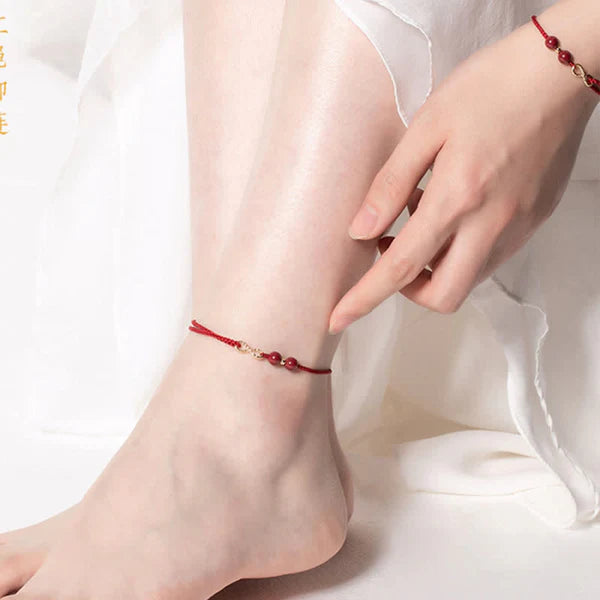 OFERTA 2x1 Pulsera "Hilo Rojo Cinabrio" + 2 Anillos Bendiciones de regalo
