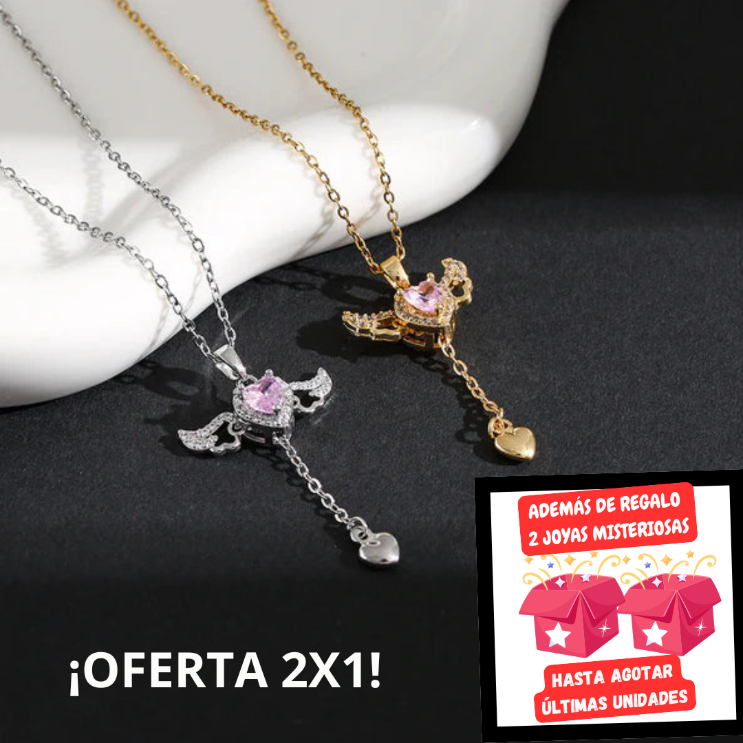 Collar Ángel de la Guarda - 2x1 + 2 Joyas Misteriosas de Regalo
