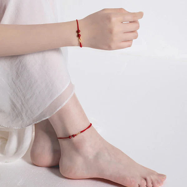 OFERTA 2x1 Pulsera "Hilo Rojo Cinabrio" + 2 Anillos Bendiciones de regalo